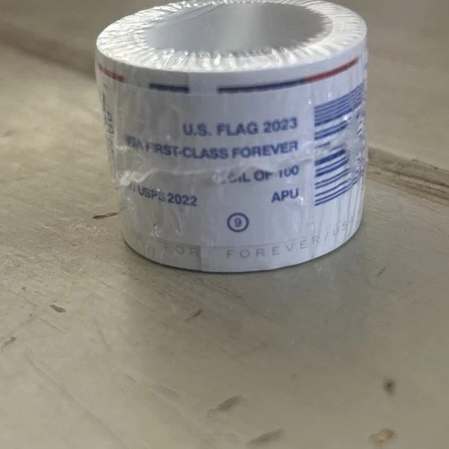 Roll Of 100 2023 U.S. Flag First Class US Postage Stamps