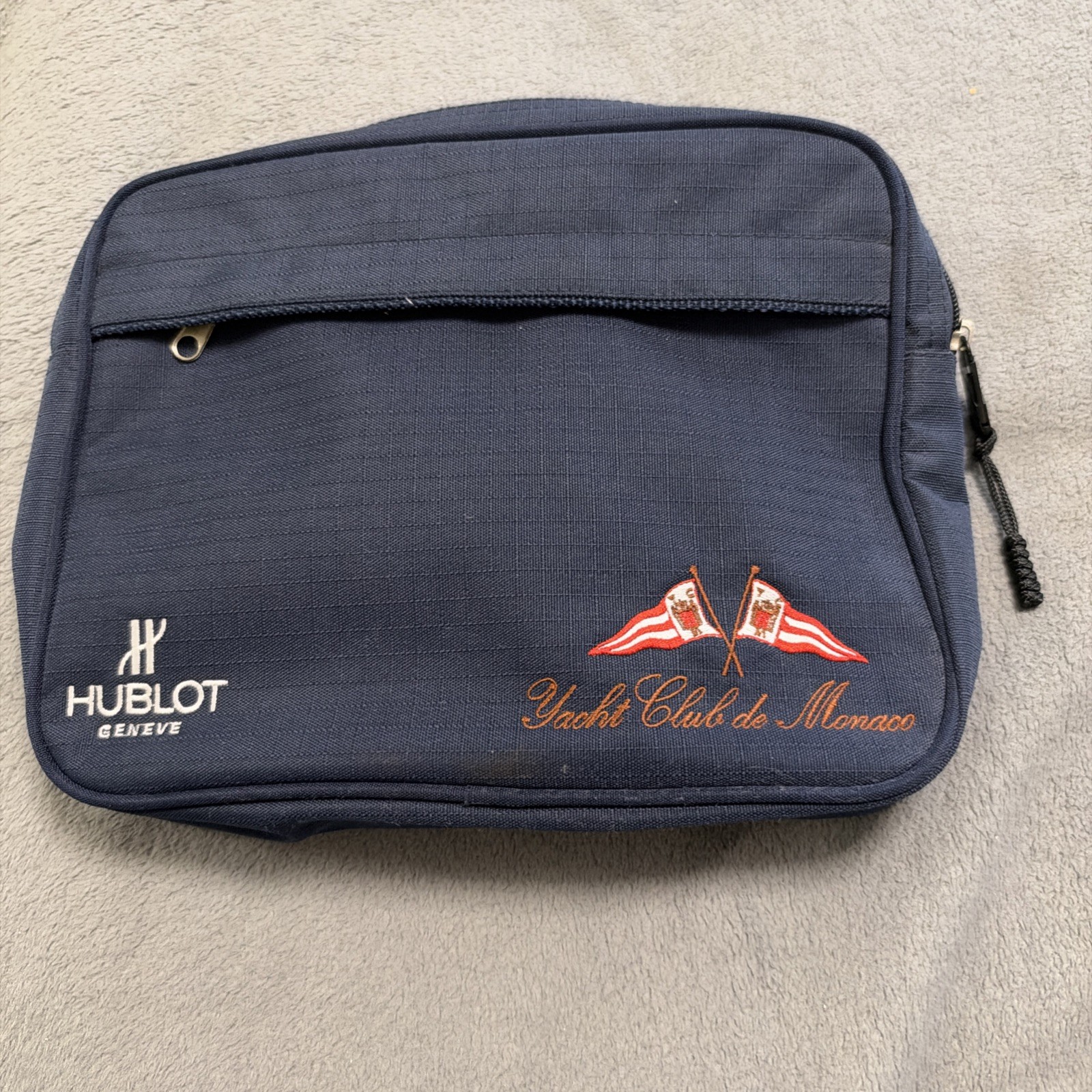 HUBLOT GENEVE Navy Blue Nylon Travel Bag “Yacht Club de Monaco” HUBLOT GENEVE Navy Blue Nylon Travel Bag “Yacht Club de Monaco”