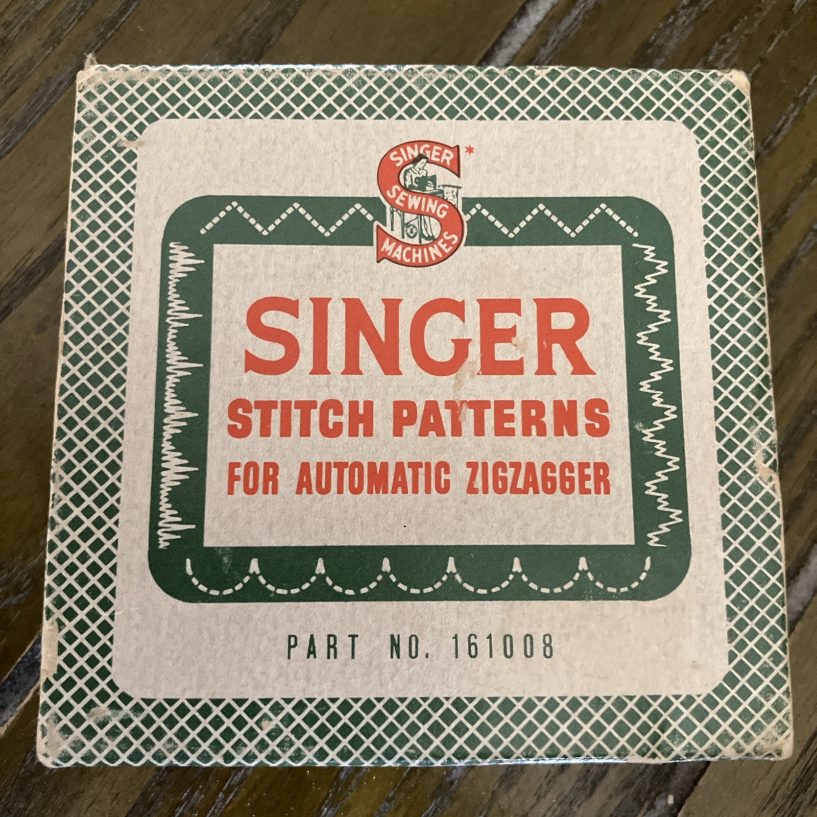 Vtg Singer Stitch Patterns For Automatic Zigzagger Part No 161008 Red 4 Vtg Singer Stitch Patterns For Automatic Zigzagger Part No 161008 Red 4