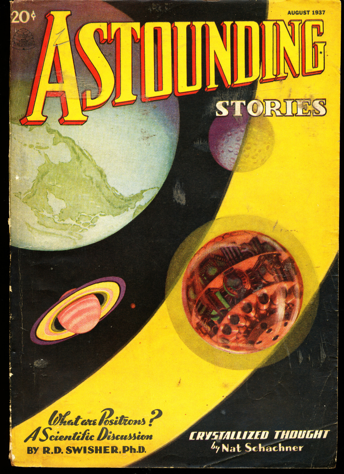 ASTOUNDING STORIES August 1937 Released Entropy by  Williamson VG