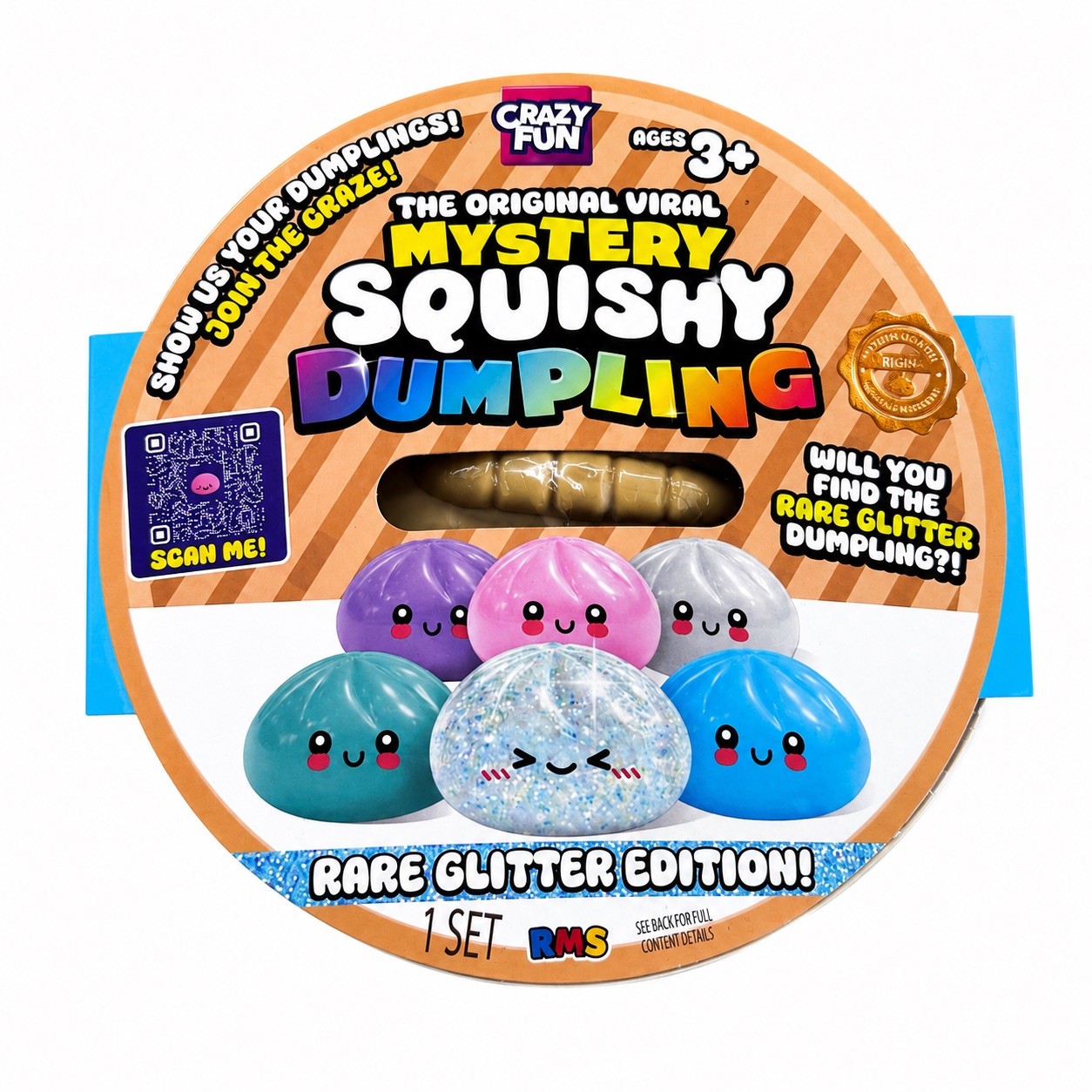 RMS Jumbo 7” Dumpling RARE GLITTER EDITION VIRAL HTF
