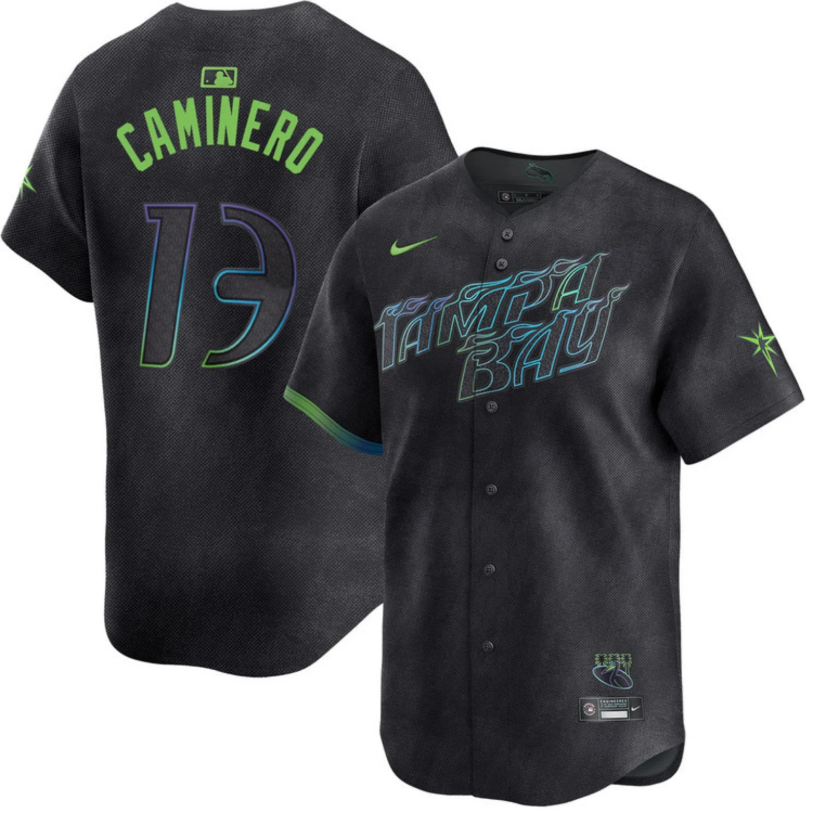 HOT ITEM Bay Rays #13 Junior Caminero City Connect Cool Base Jersey 3D S-5XL