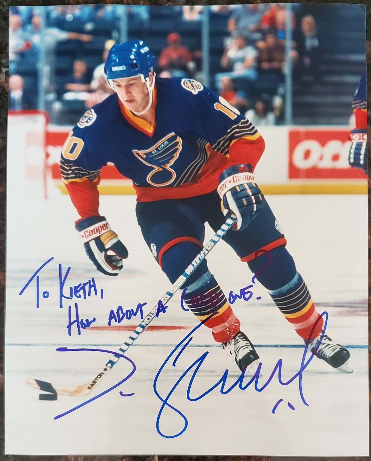 Jim Soupy Campbell Autograph 8x10 Photograph NHL St. Louis Blues Jim Soupy Campbell Autograph 8x10 Photograph NHL St. Louis Blues