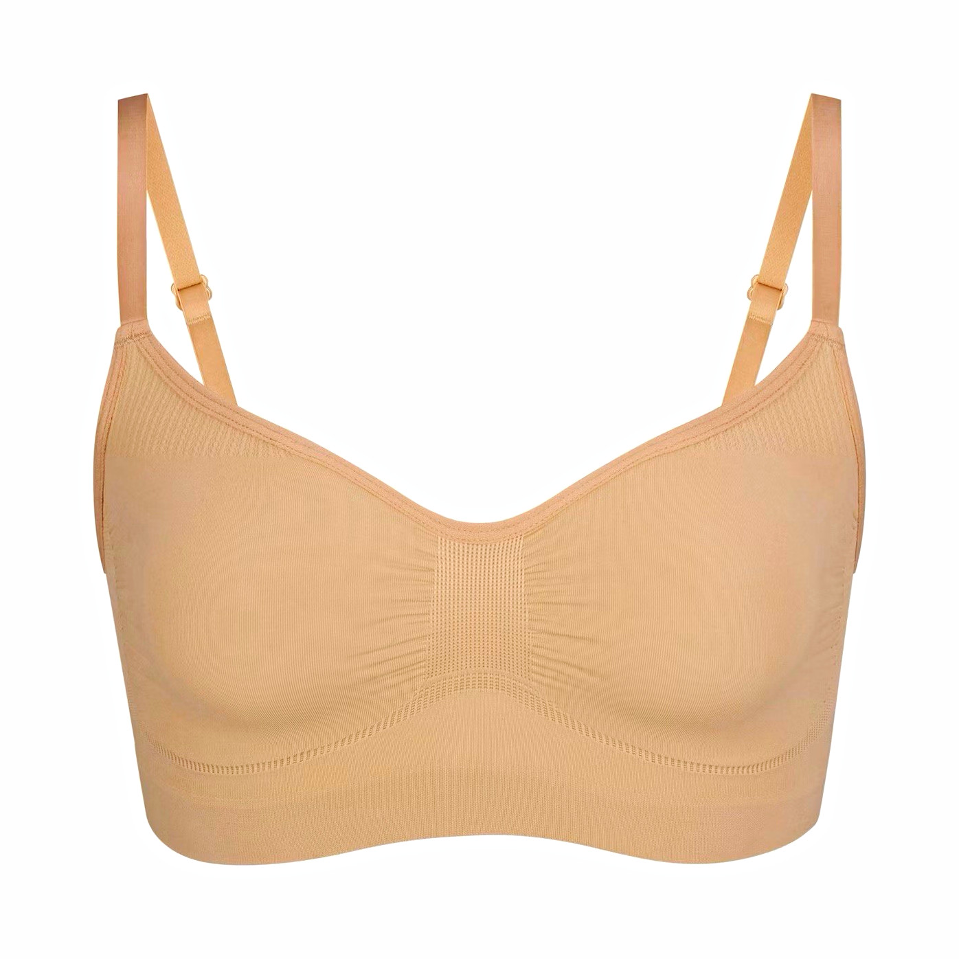 SKIMS Fits Everybody Seamless Wireless Bralette Beige XL L/XL Lightweight SKIMS Fits Everybody Seamless Wireless Bralette Beige XL L/XL Lightweight