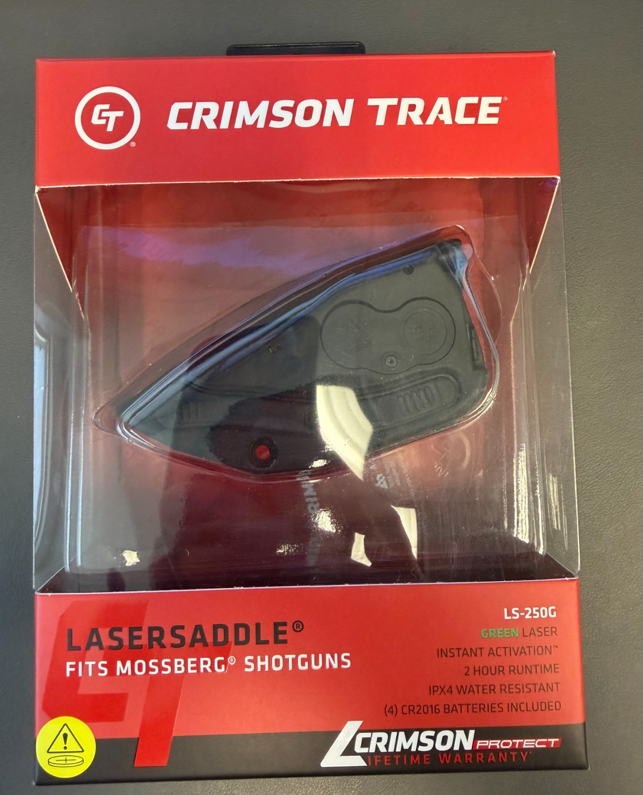 Crimson Trace LS-250G Lasersaddle Green Laser Sight For Mossberg 12, 20 Gauge