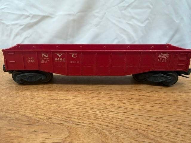 Lionel 6462 NYC Postwar Gondola ~ Great Condition Lionel 6462 NYC Postwar Gondola ~ Great Condition