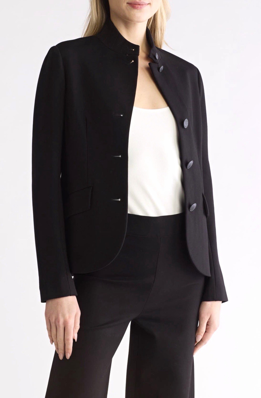 NWT Rag & Bone Black Ponte Sadie Blazer Size 12