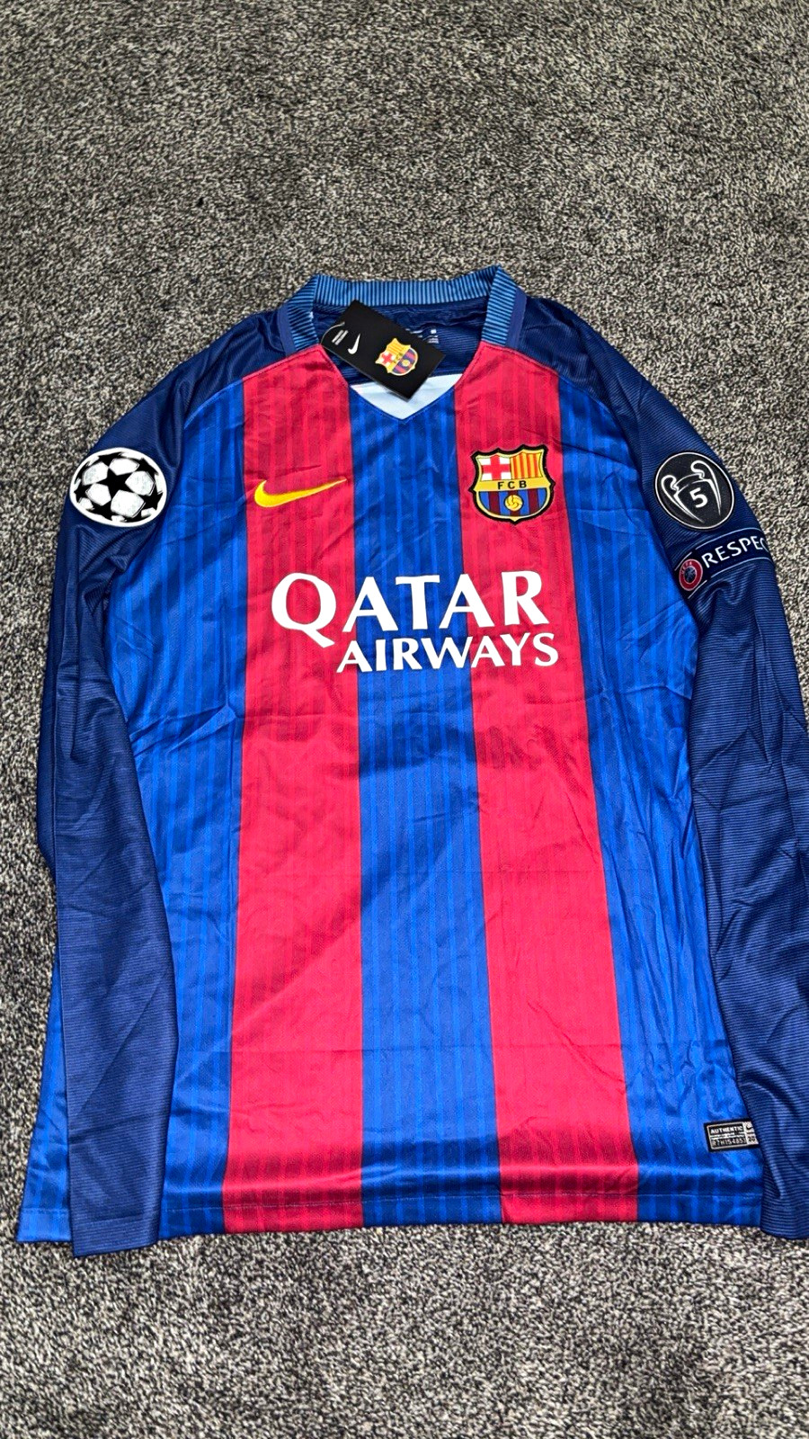 Retro FC Barcelona 16/17 Home Jersey Neymar Jr #11 Champions League Edition Retro FC Barcelona 16/17 Home Jersey Neymar Jr #11 Champions League Edition