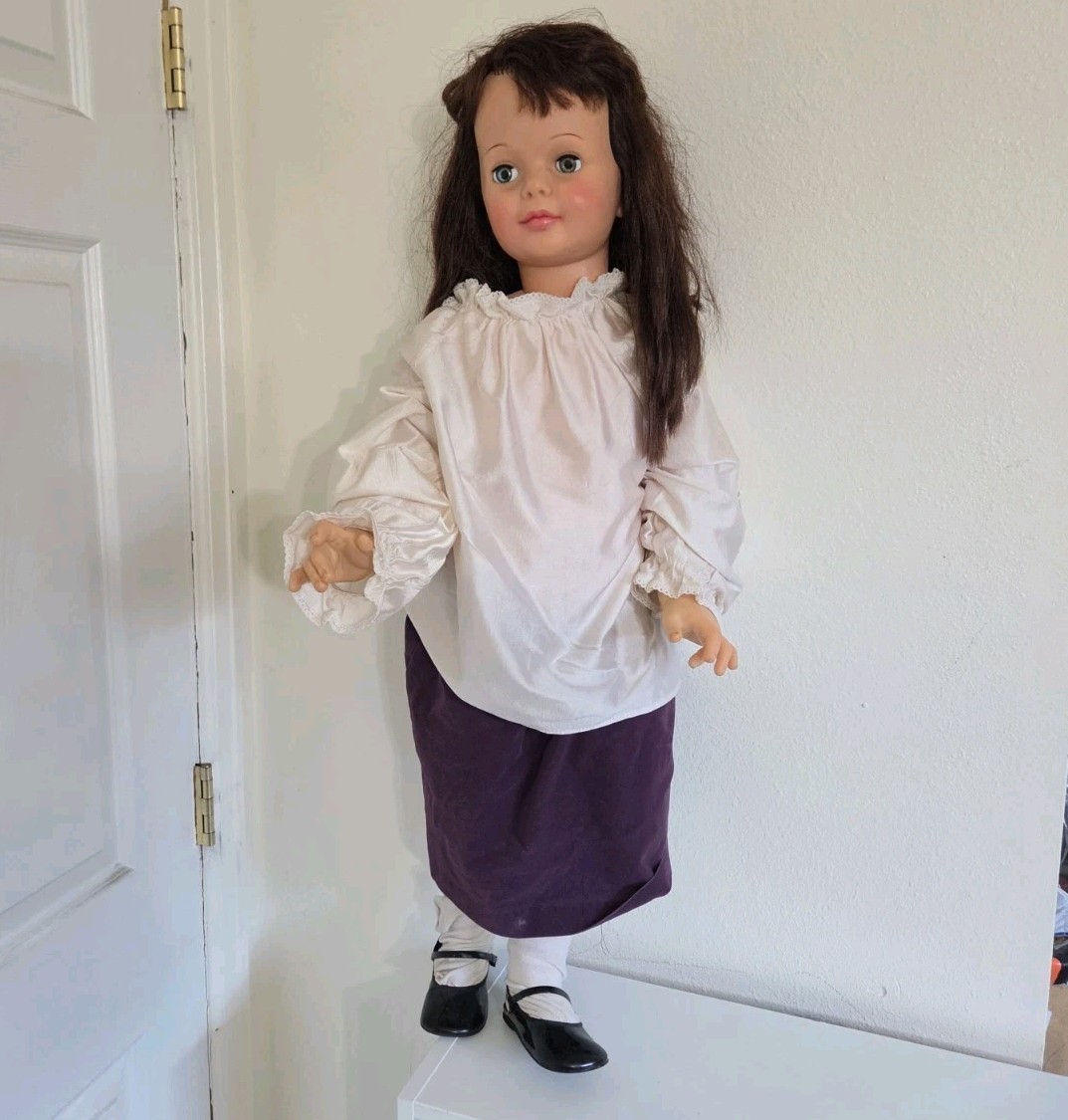 VTG LARGE 60s IDEAL TOY CORP G-35-7 PATTI PLAYPAL DOLL WITH SLEEPING EYES 35 INC
