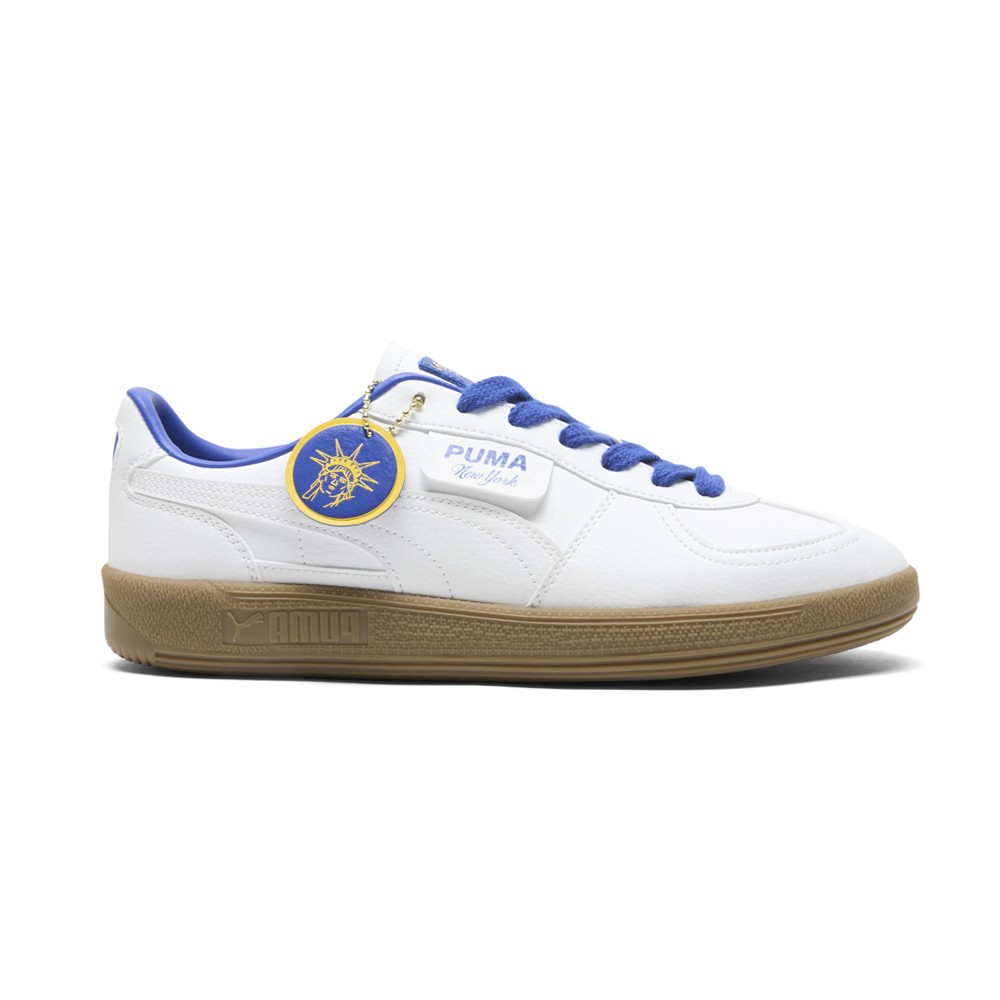 PUMA Palermo Nyc Flagship Lace Up  Mens White Sneakers Casual Shoes 40268901