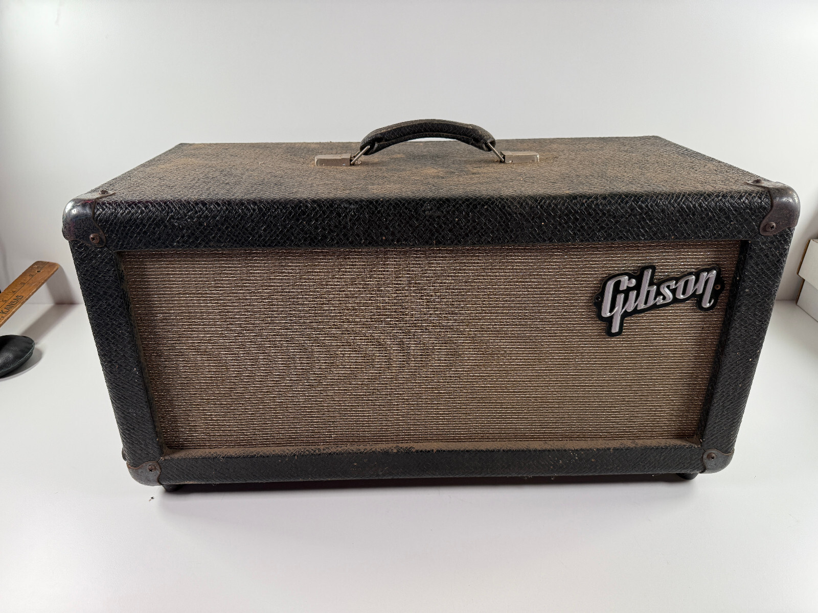 1966 Gibson Plus 50 Slave Amp Amplifier aux head 50 Watts REPAIR parts UNTESTED 
