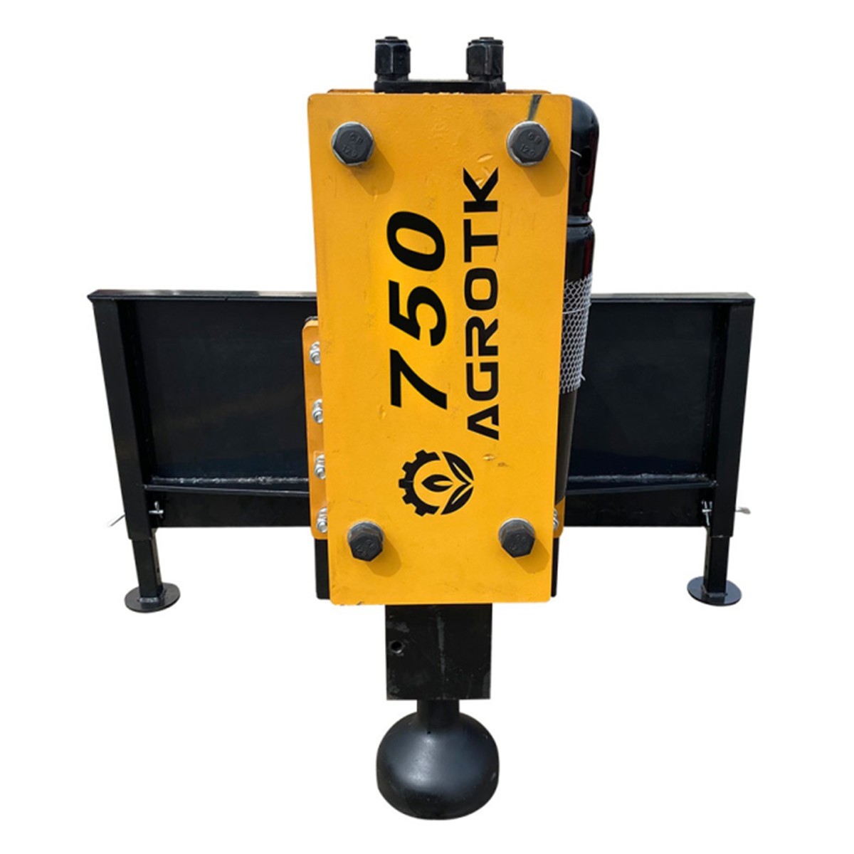 Agrotk 750 Skid Steer Hydraulic Concrete Hammer Breaker Post Driver Attachment