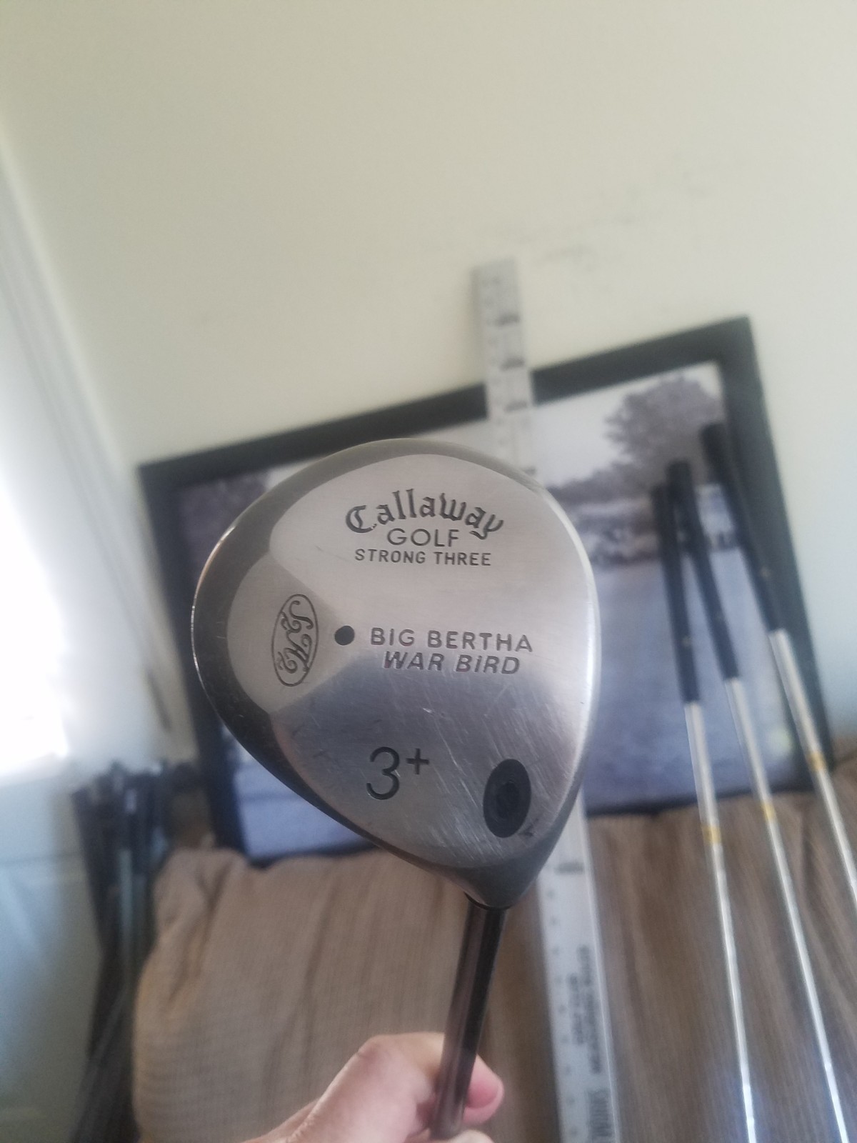 Callaway Big Bertha Warbird  3+ Strong 3-Wood. Factory Firm Graphite. Looky
