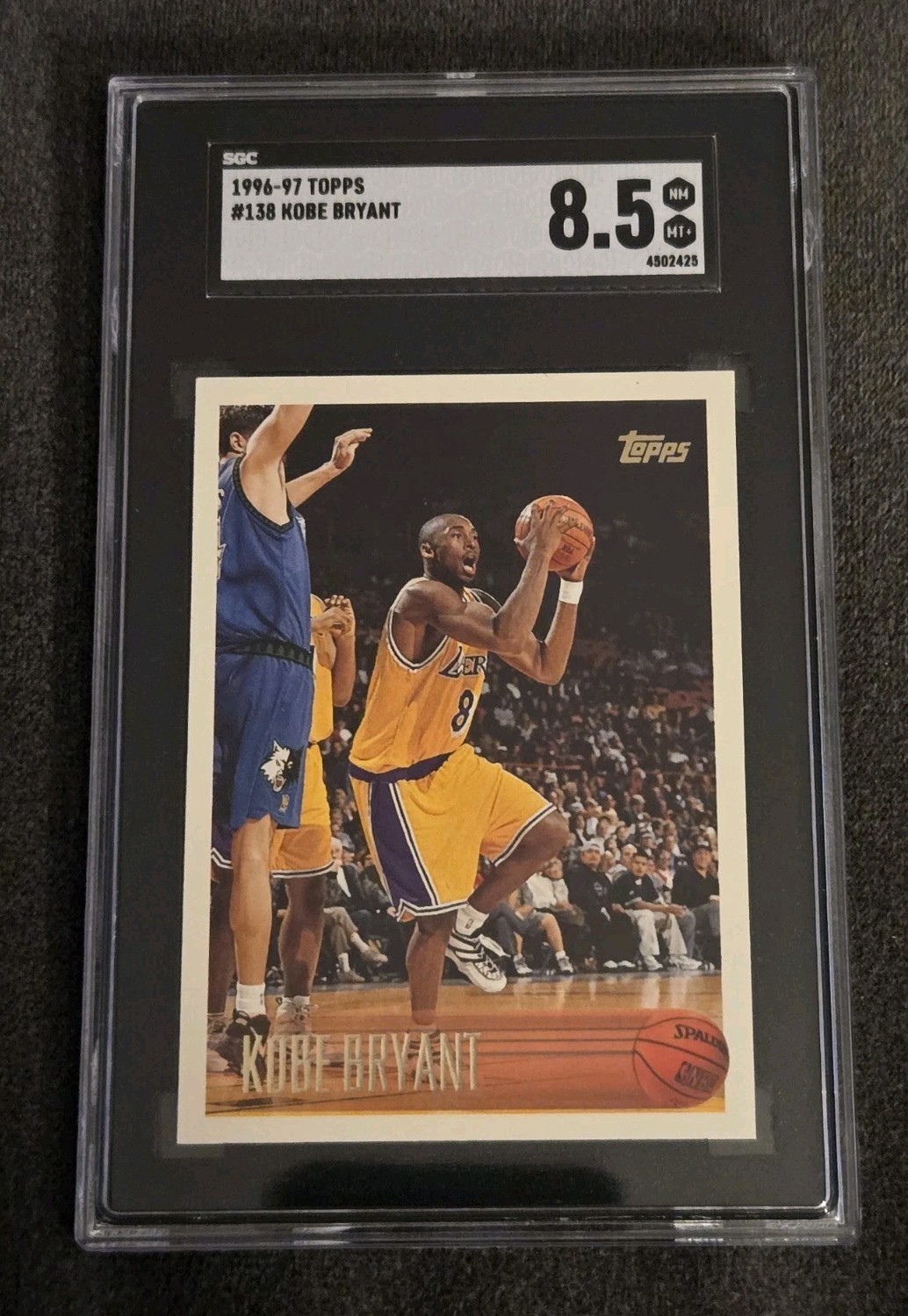 1996-97 Topps - Kobe Bryant #138 (RC) Rookie SGC 8.5