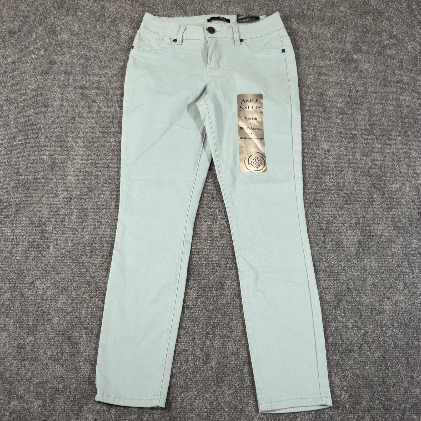 1822 Denim Ankle Skinny Jeans Women’s Size 4 High Tech Stretch Blue NWT New