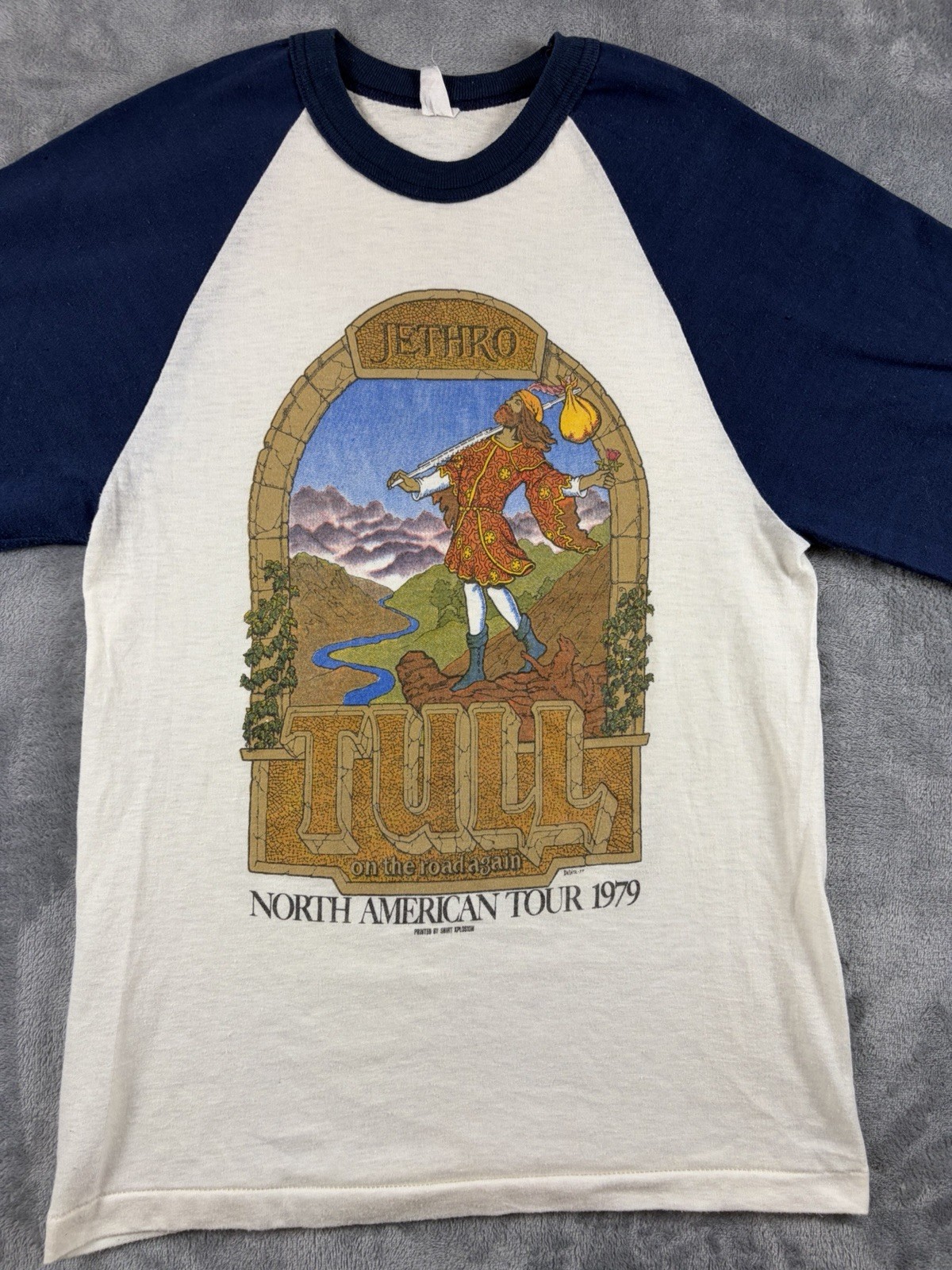 Vintage 1979  Single Stitch Jethro Tull North America Tour T Shirt. Size S