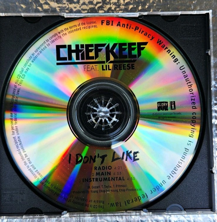 Chief Keef I Don't Like feat. Lil Reese CD Single Interscope 2012 Chief Keef I Don't Like feat. Lil Reese CD Single Interscope 2012
