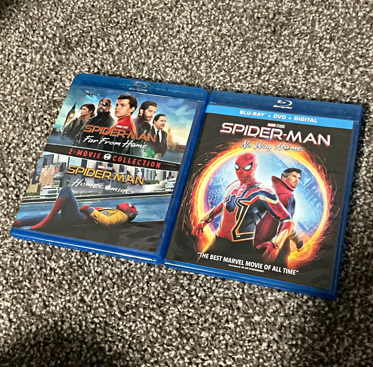 Sony Spider-Man 3-Movie Blu-ray w/ Digital (Homecoming/Far From Home/No Way Hom…