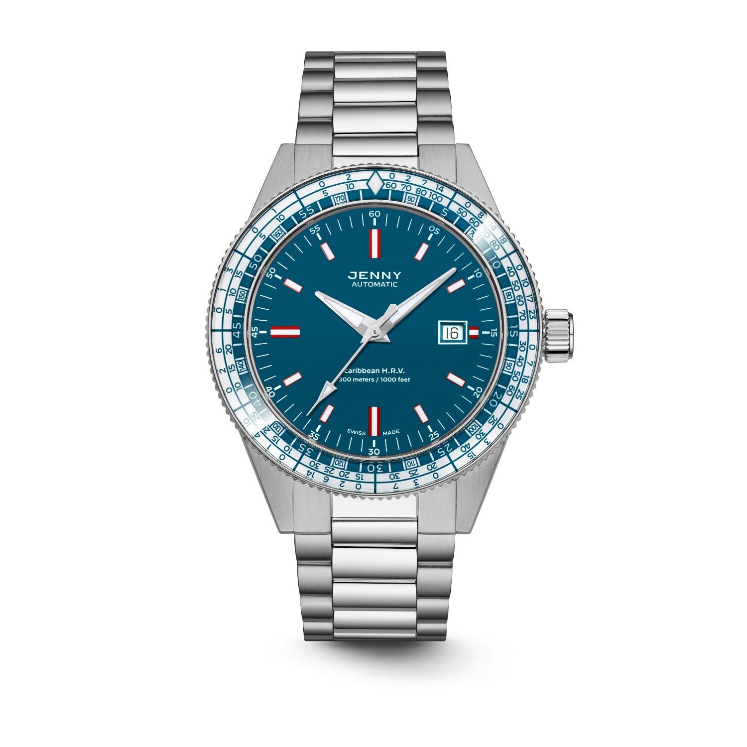 Jenny JE122001002 Men's Caribbean H.R.V. Blue Swiss Automatic Watch
