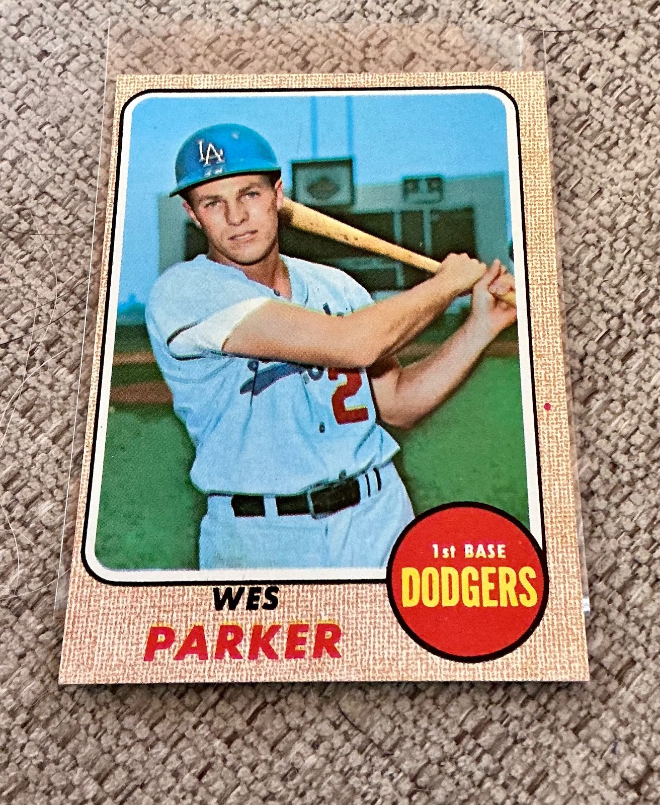 1968 Topps Wes Parker #533 Los Angeles Dodgers ~ NM ~ Set Break ~ 1968 Topps Wes Parker #533 Los Angeles Dodgers ~ NM ~ Set Break ~
