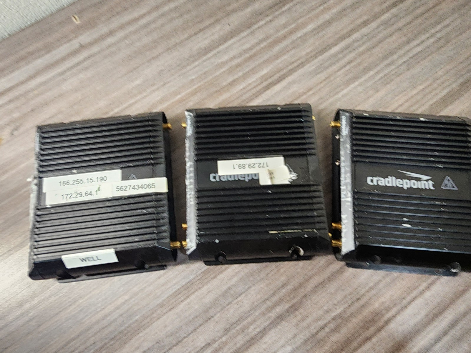LOT OF 3 CRADLEPOINT DUAL BAND ROUTER IBR1100LPE-AT ATT 4G LTE ROUTER ONLY