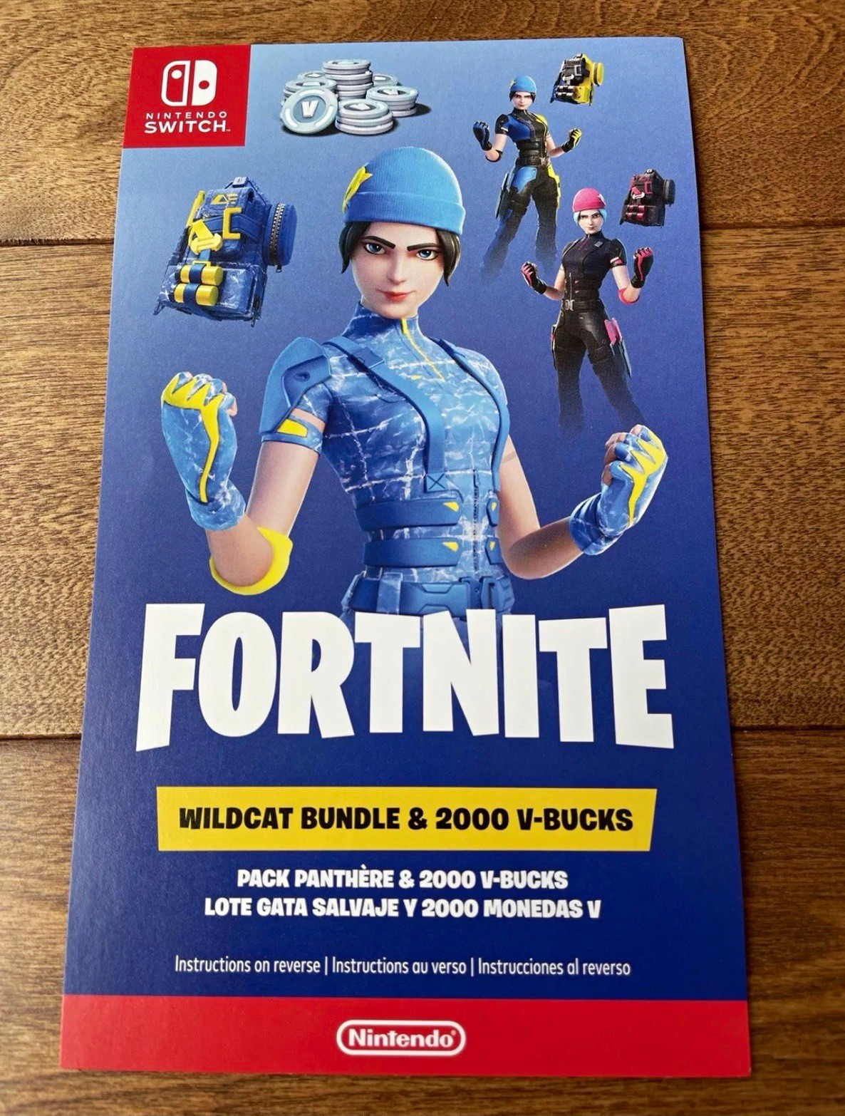 Nintendo Switch Fortnite Wildcat Bundle Code NOT USED Nintendo Switch Fortnite Wildcat Bundle Code NOT USED