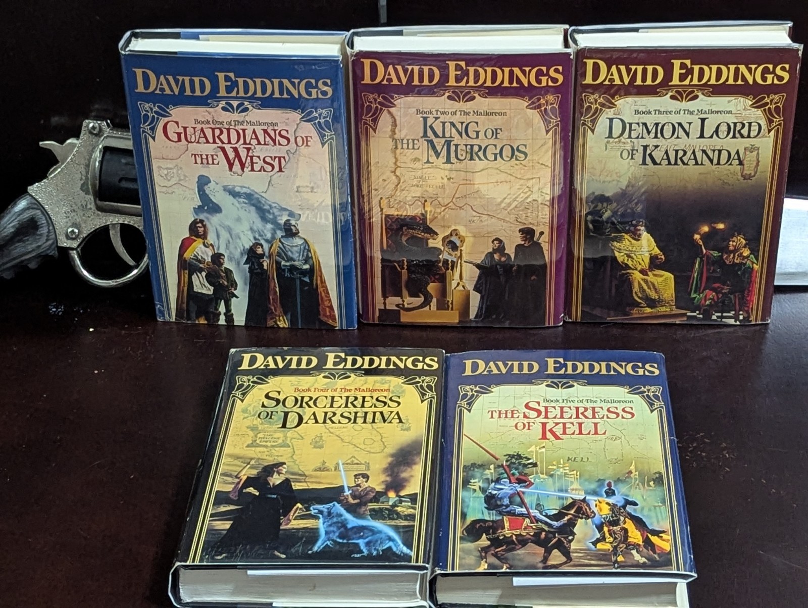David Eddings The Malloreon 1-5 Complete Hardcover BCE Set Del Rey Fantasy 1987