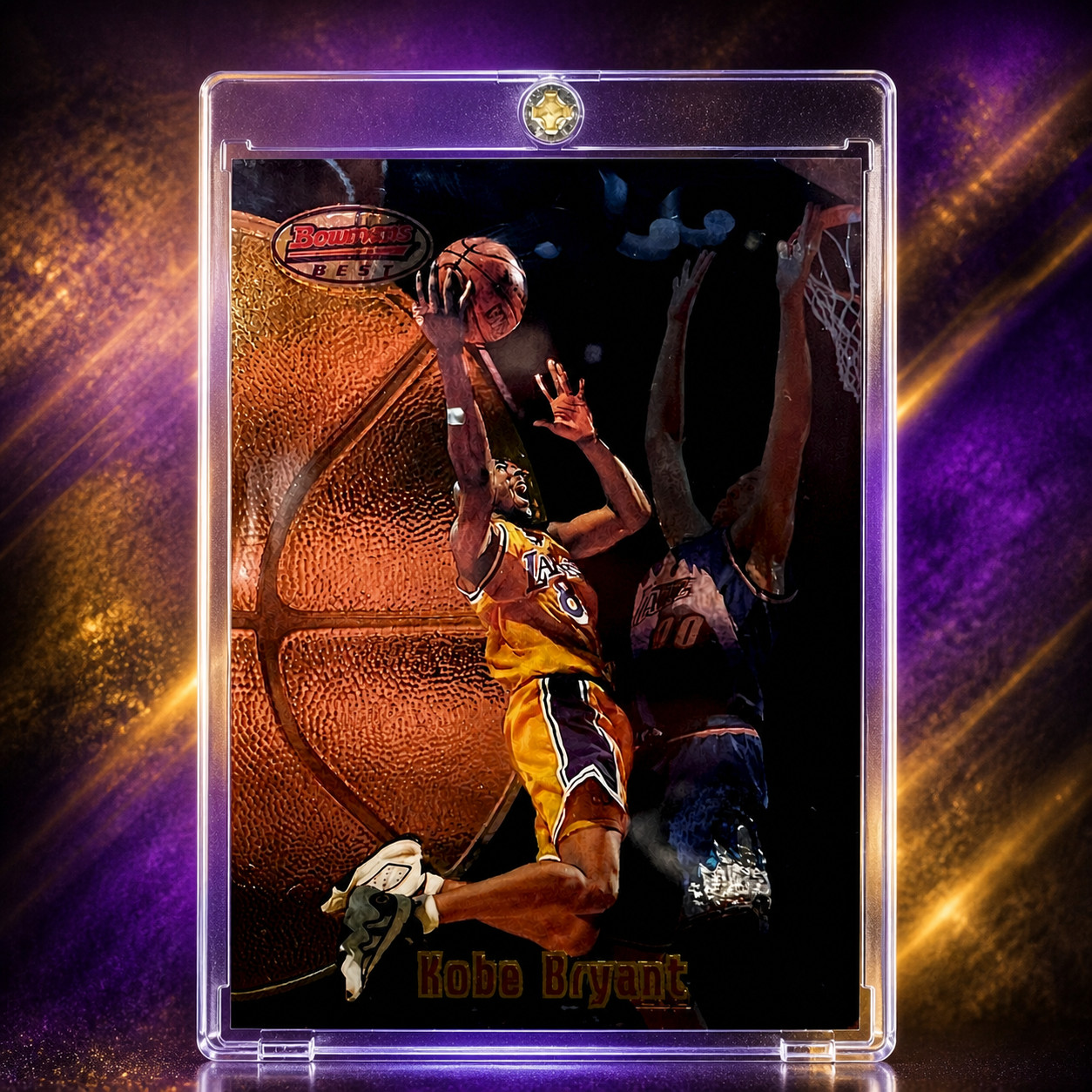 Kobe Bryant Rare Gold Foil SP Insert Bowman's Best Lakers Jersey #8 Basketball