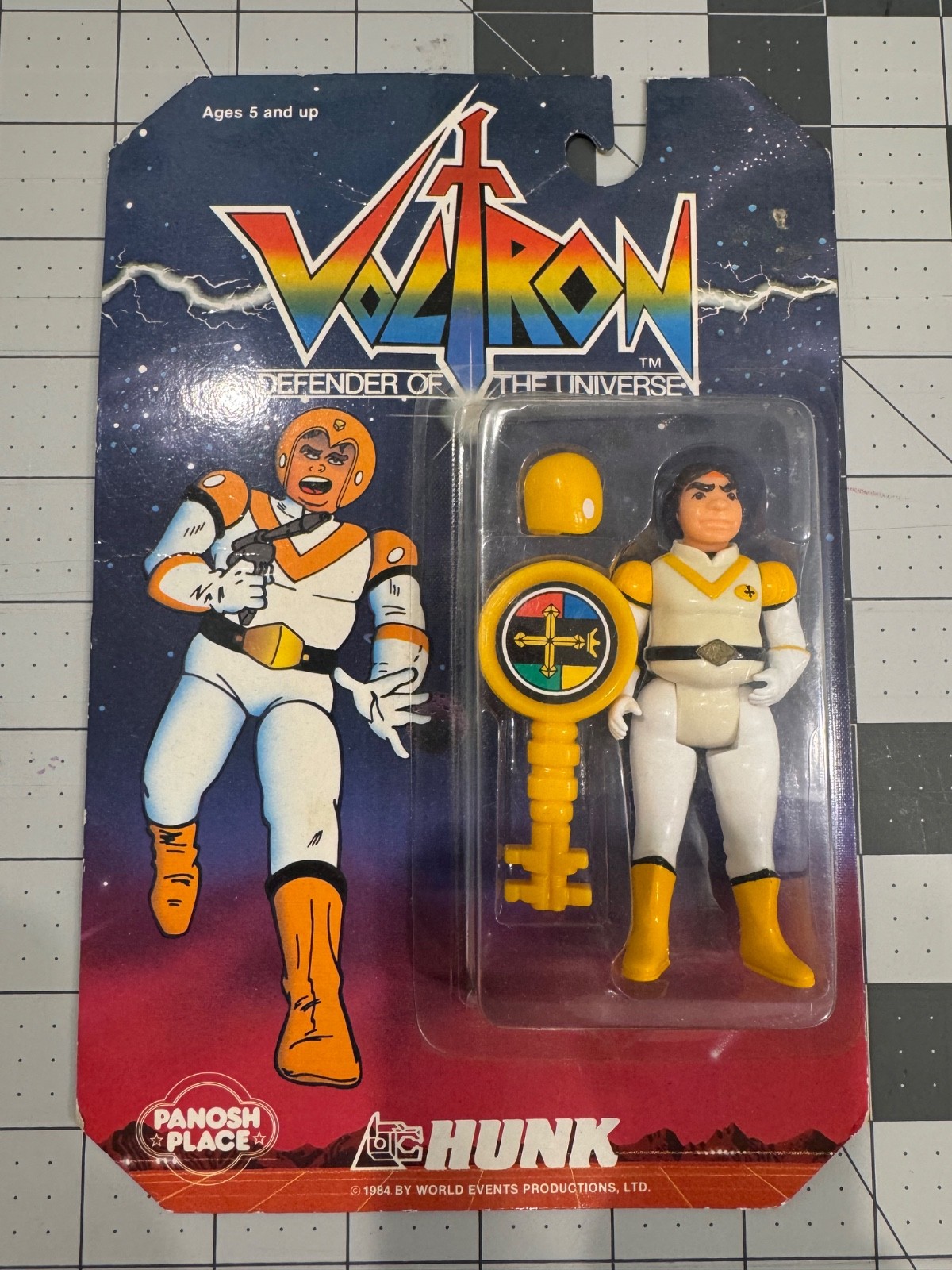 1984 VOLTRON Hunk VINTAGE ACTION FIGURE Rare CARDED Panosh Place Movie
