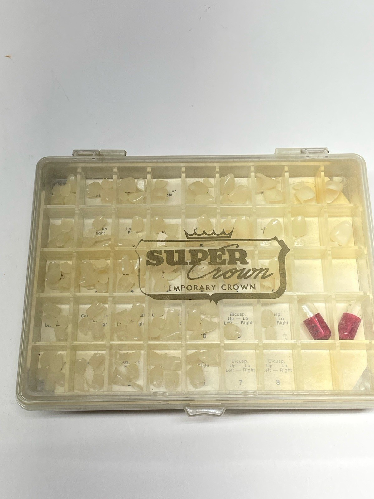 Vintage Super Crown Dental Temporary Polycarbonate? Crowns Box Set