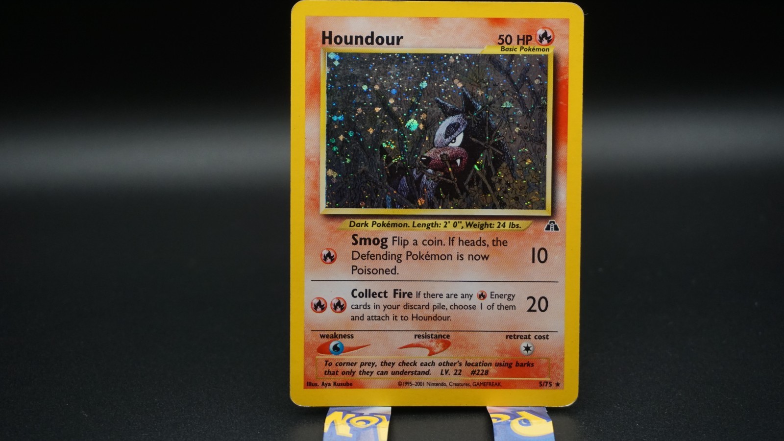 Houndour 5/75 Neo Discovery Unlimited Holo Rare MP SWIRL Houndour 5/75 Neo Discovery Unlimited Holo Rare MP SWIRL