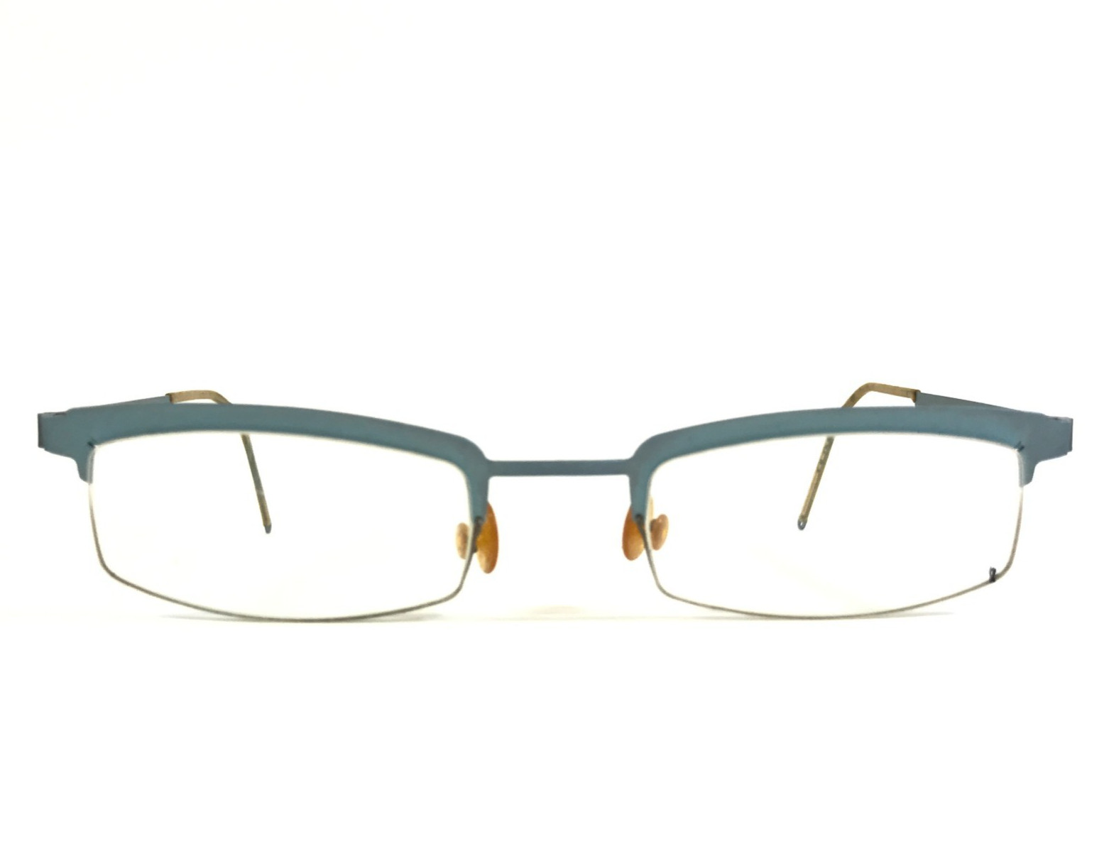 Vintage Lindberg Eyeglasses Frames Mod.4005 Matte Light Blue Titanium 48-21-125