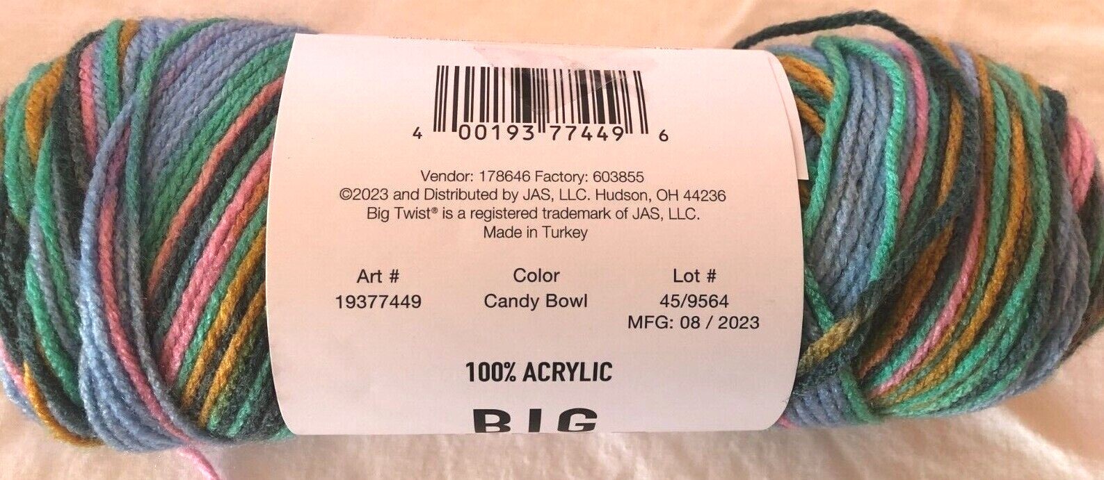 BIG TWIST VALUE YARN- 26 COLORS-MANY DISCONTINUED Joann's & Michaels