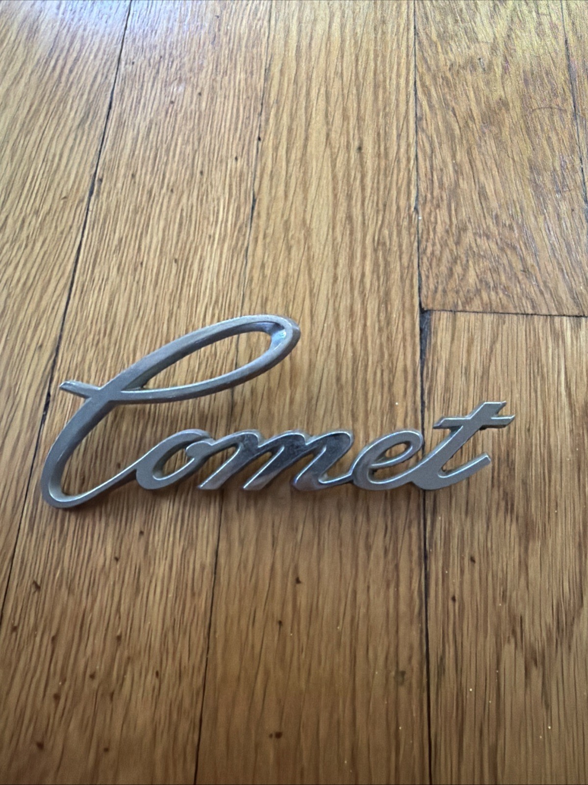 Vintage 1971-1975 Mercury Comet Script Emblem OEM #D14B-16098-A Vintage 1971-1975 Mercury Comet Script Emblem OEM #D14B-16098-A