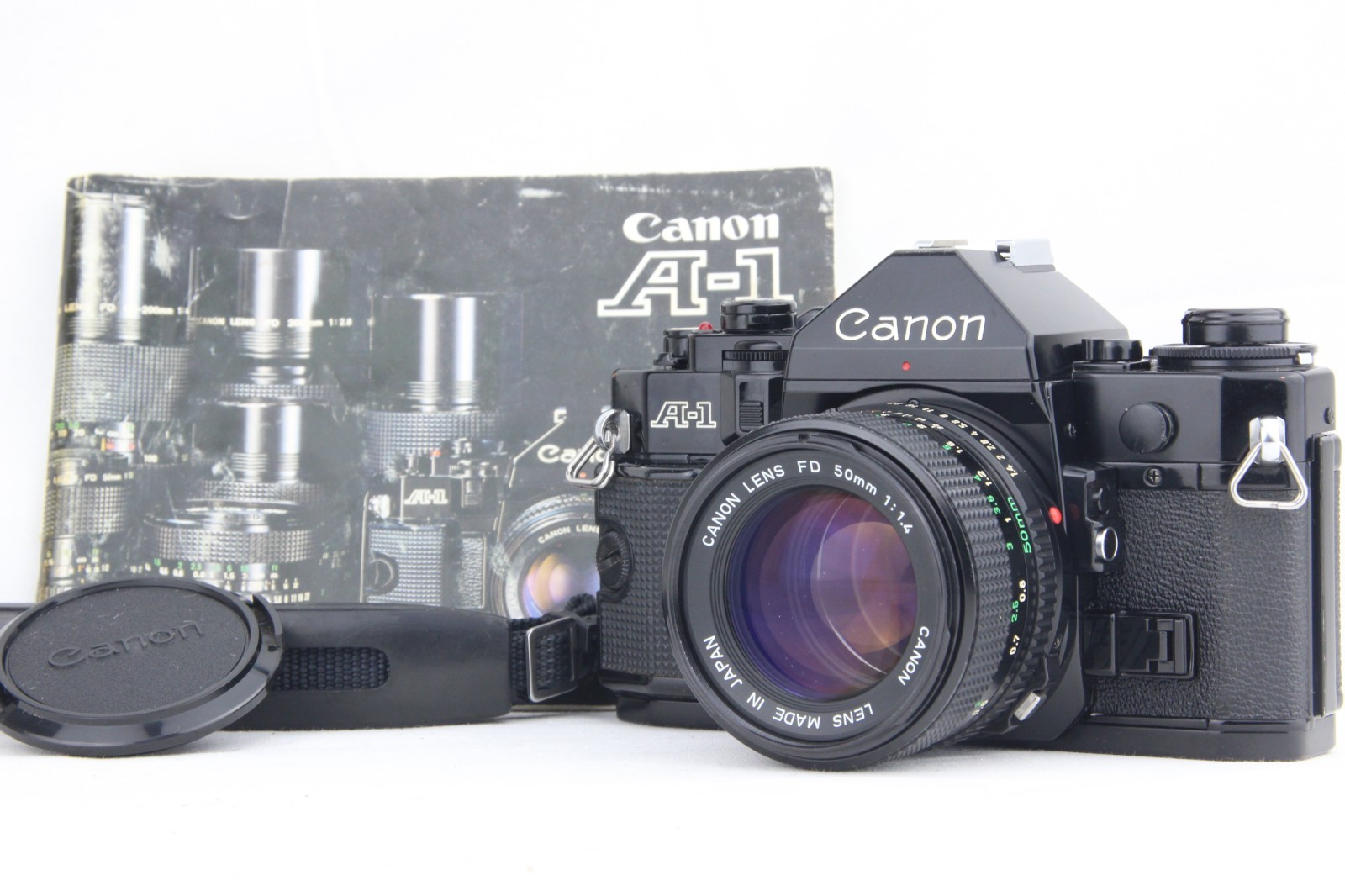 [ Serviced, NEAR MINT ] CANON A-1 + NFD 50mm f1.4 | New light seals | ALL Works