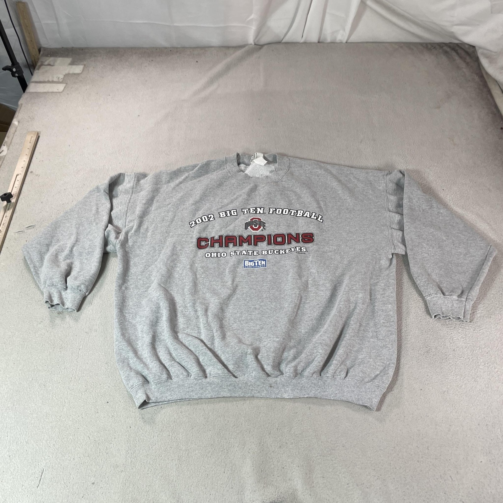 Vintage Ohio State Buckeyes Sweatshirt Mens XL Gray NCAA Football Lee Sport 2002