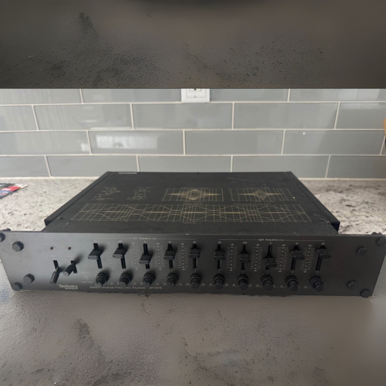 Vintage Technics SH-9010 Stereo Universal Frequency Equalizer Rack Mount Vintage Technics SH-9010 Stereo Universal Frequency Equalizer Rack Mount