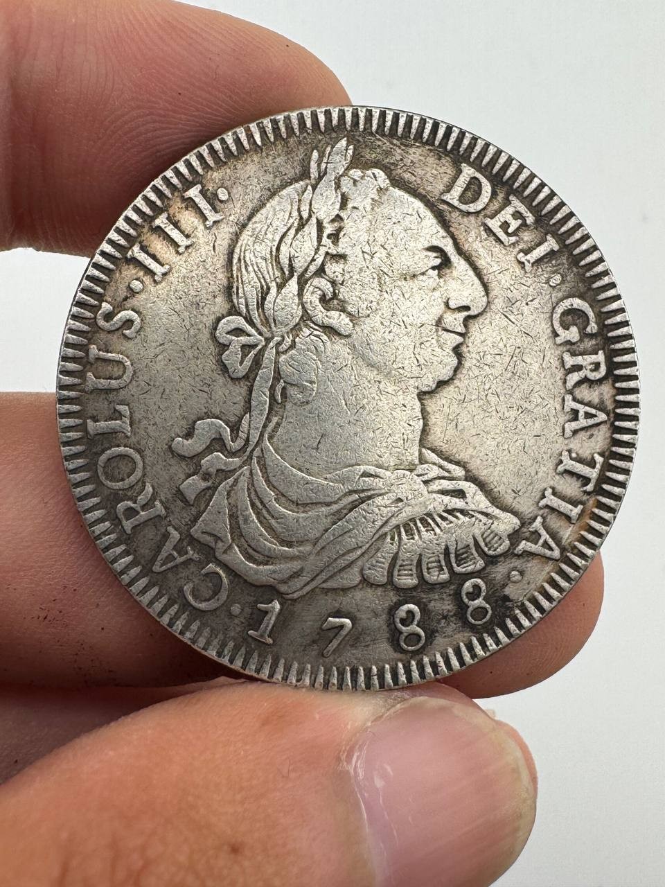Spain Colonial Carolus III 1788 Coin 8 Reales P. I. Bolivia