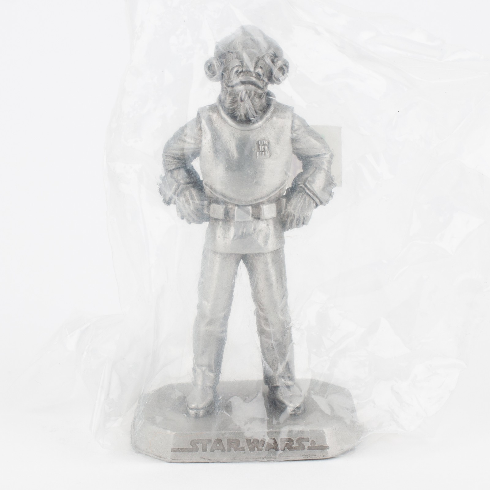 Admiral Ackbar, New in Sleeve, 1990s Star Wars Figure by Rawcliffe Pewter
