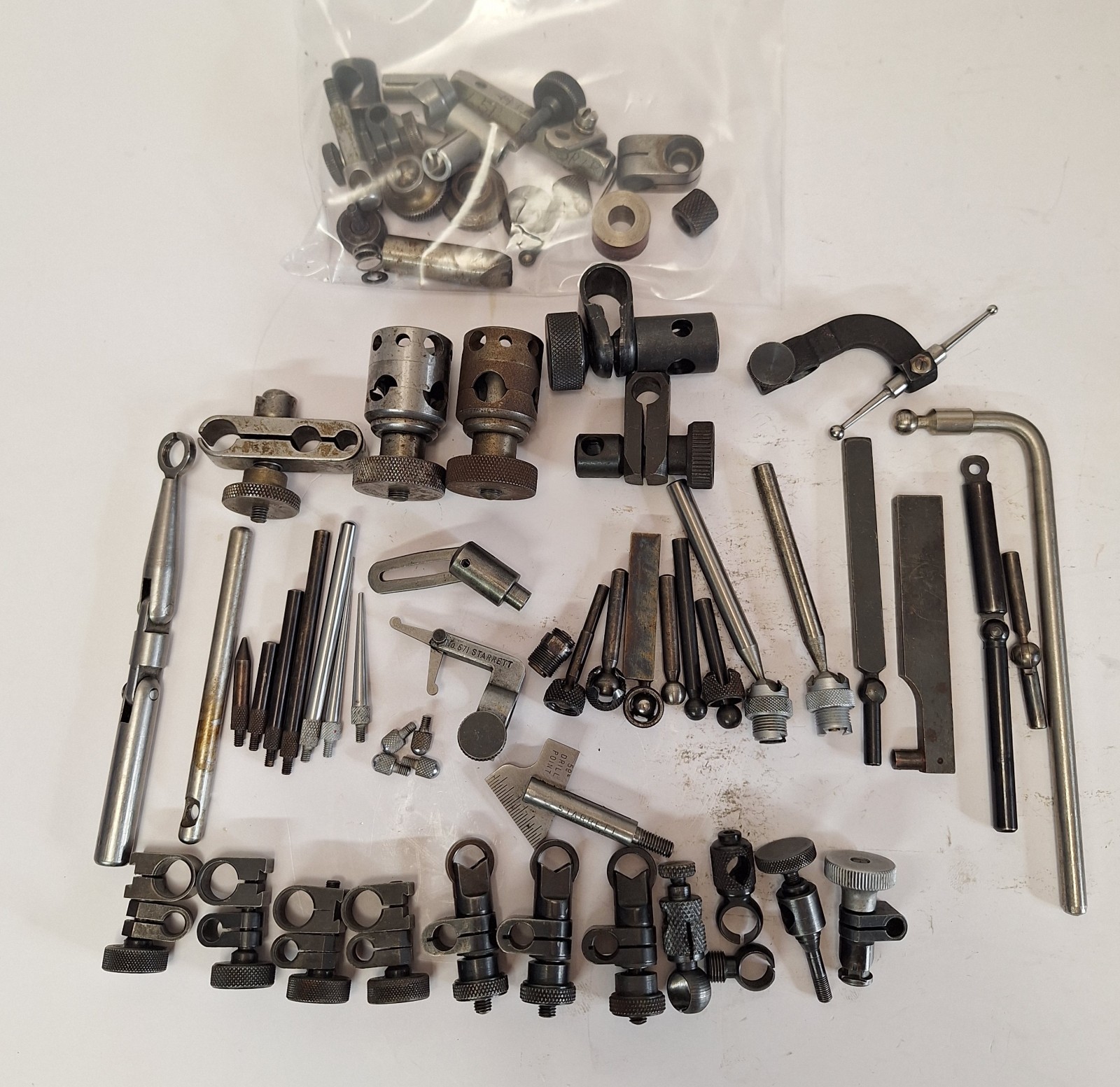 Vtg Starrett Indicator Attachments Lot Snugs