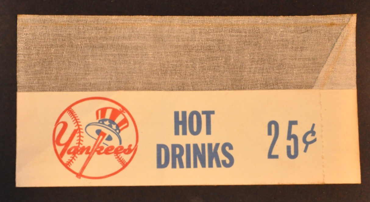 Orig. 1964 New York Yankees Stadium Vendor Hat New Old Stock Vintage Paper Cap