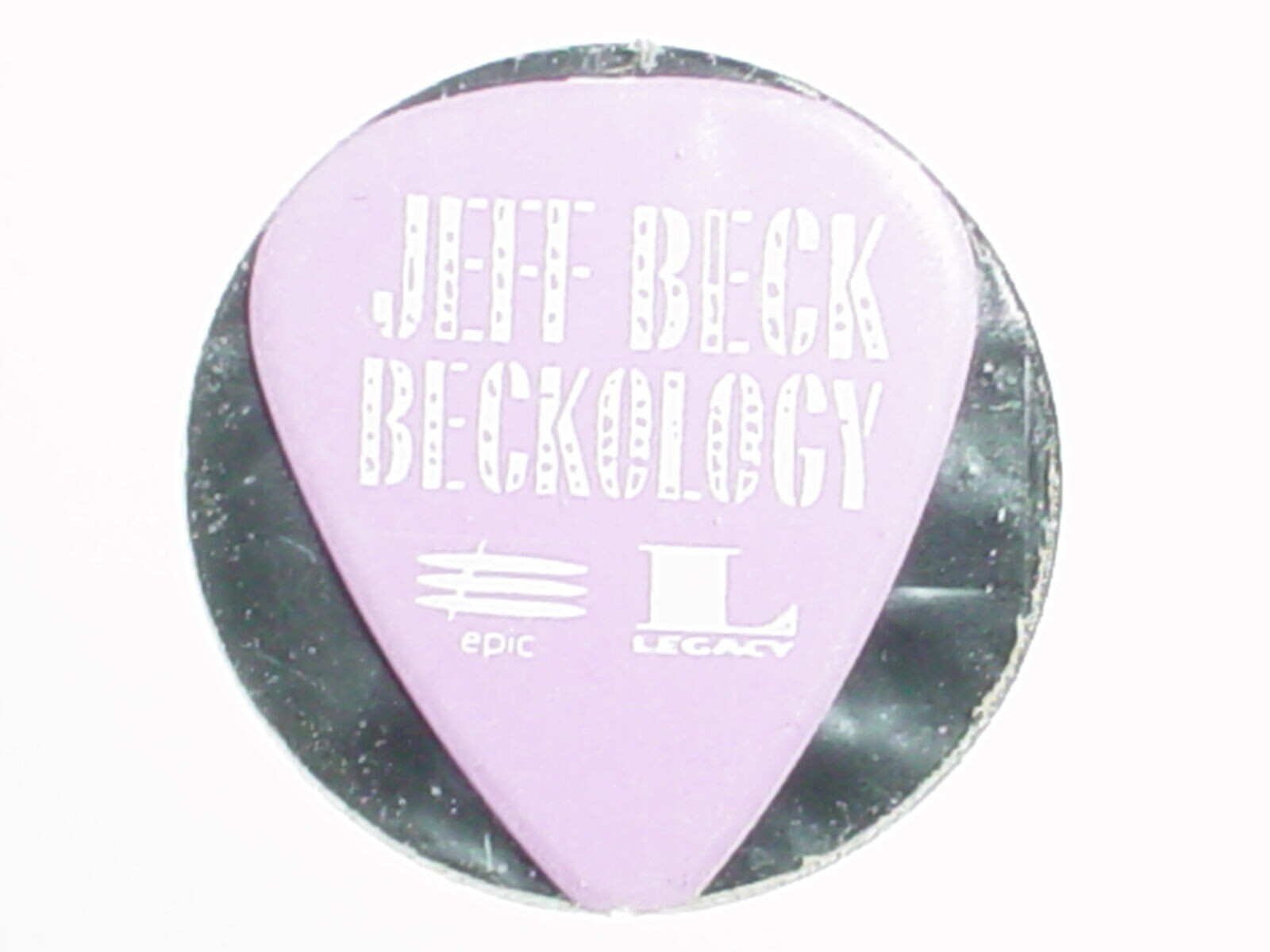 JEFF BECK Beckology Logo Legendarly Guitarist Old Promo RaRe 1991 GUITAR PICK JEFF BECK Beckology Logo Legendarly Guitarist Old Promo RaRe 1991 GUITAR PICK