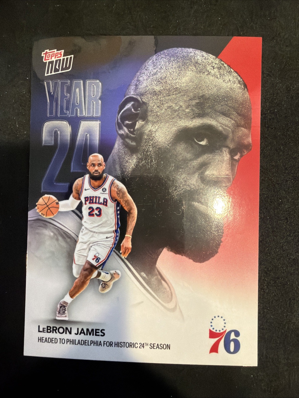 2026 Topps Now - #OS3 LeBron James Philadelphia 76ers Year 24