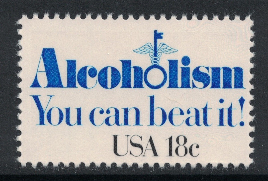 Scott 1927- Alcoholism, You Can Beat It- MNH 18c 1981- unused mint stamp