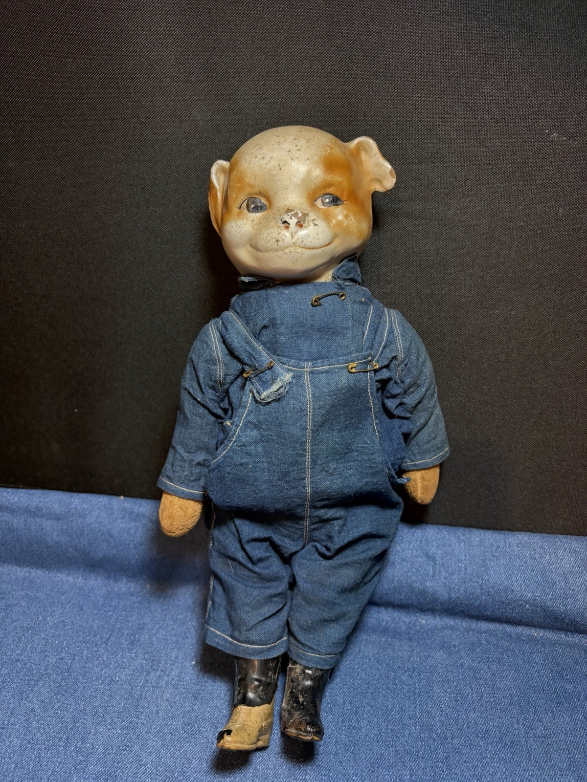 Antique Doodle Dog Doll, 14”