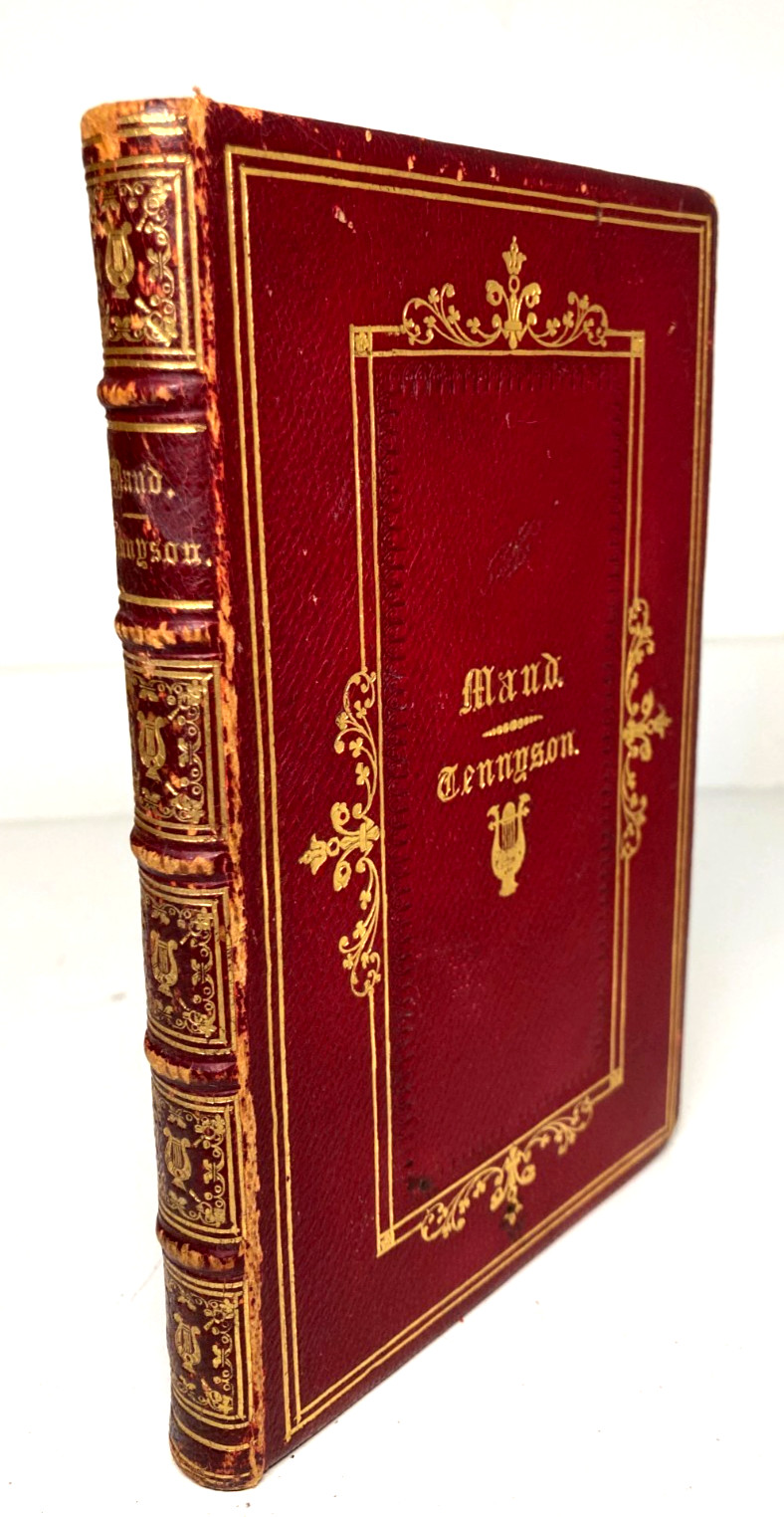 1866 TENNYSON MAUD 12th Ed Charge Light Brigade Full Morocco Leather Gilt Lyre