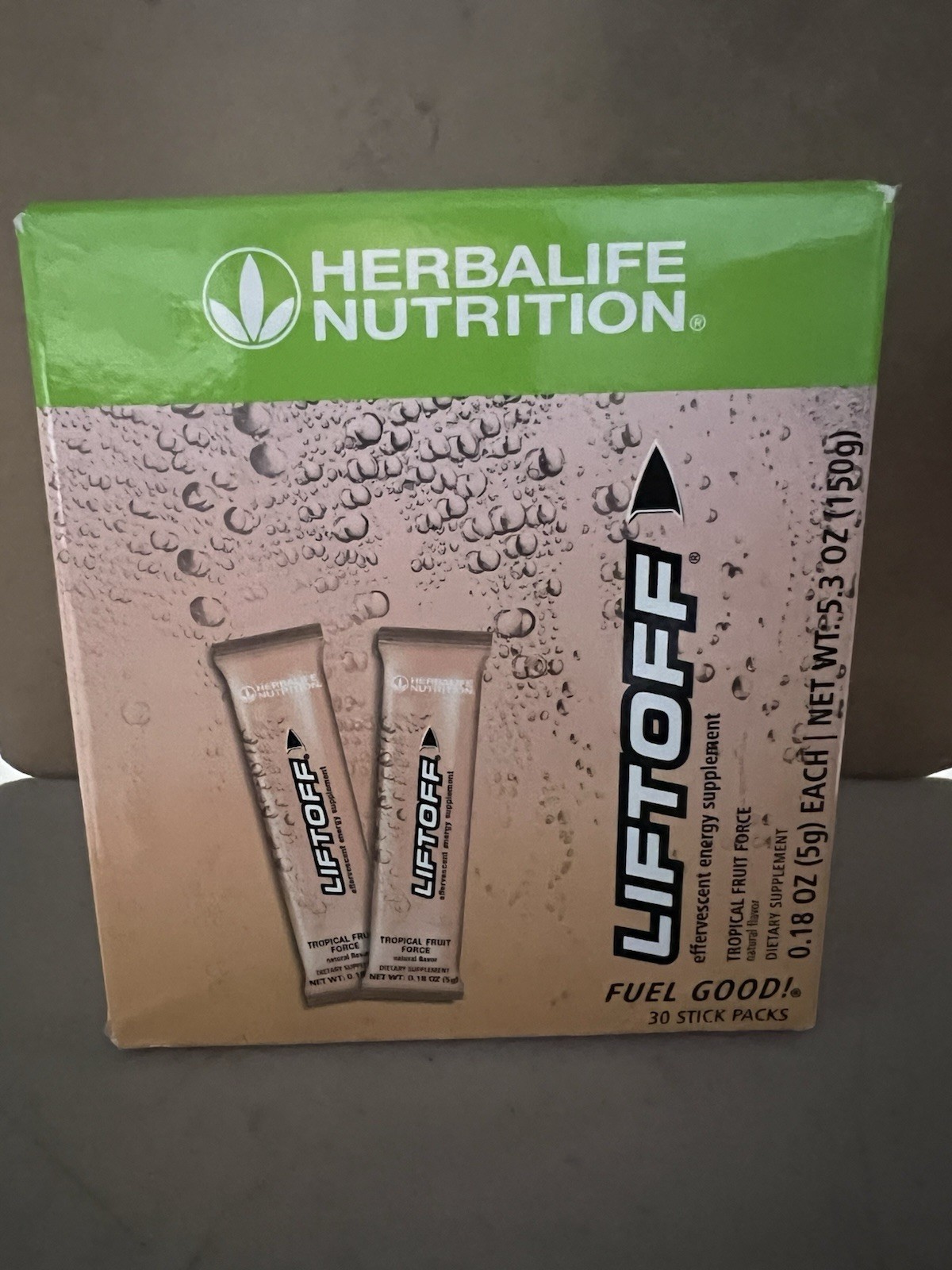 Herbalife Nutrition LIFTOFF Energy  Packs -Tropical Fruit- 30  pack