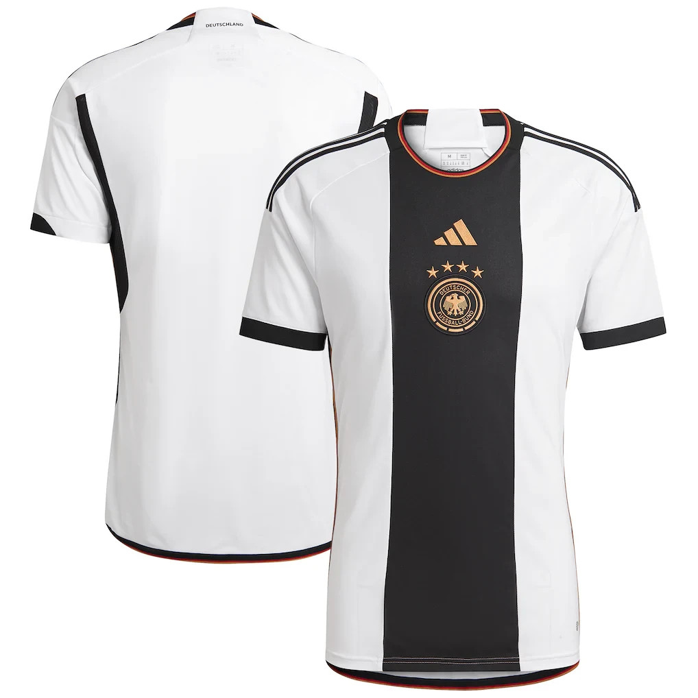 adidas Germany Home Slim Fit White 2022/23 Soccer Jersey adidas Germany Home Slim Fit White 2022/23 Soccer Jersey