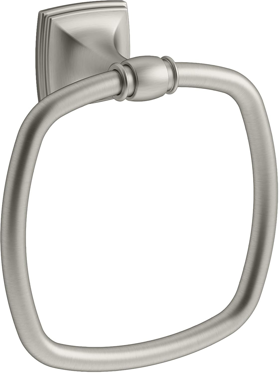 Kohler K-26541-BN Grand Wall Mount Towel Ring in Vibrant Brushed Nickel Kohler K-26541-BN Grand Wall Mount Towel Ring in Vibrant Brushed Nickel
