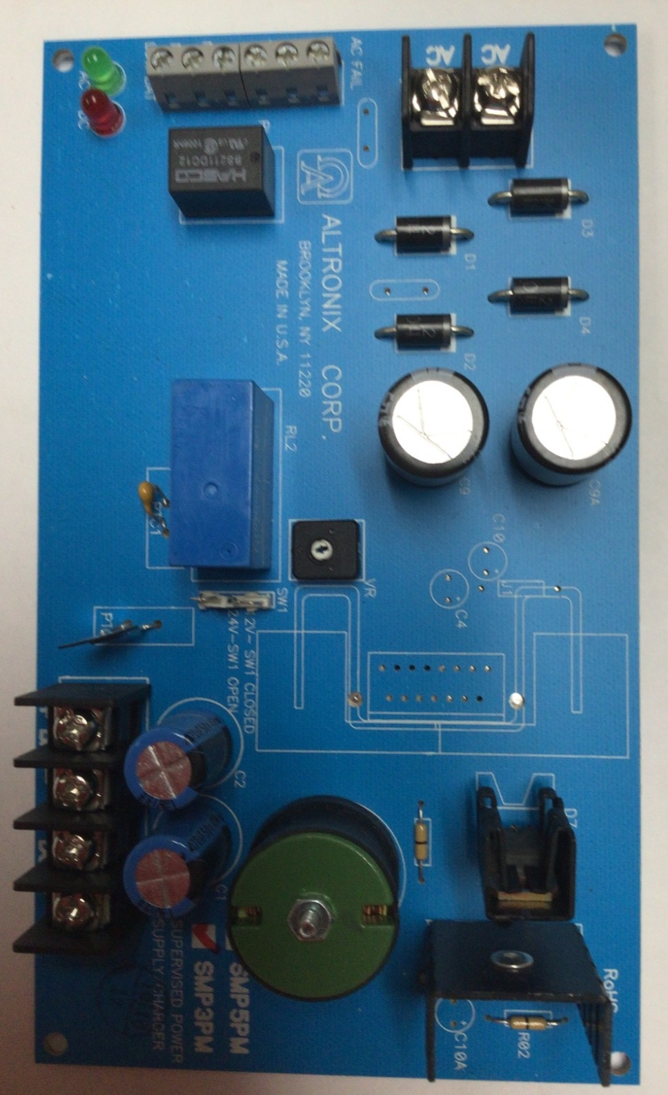 Altronix SMP3PM Supervised Power Supply/Charger – 6V/12V/24VDC 2.5A Output